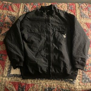 Playboy Black Jacket with Logo and back design size M/L